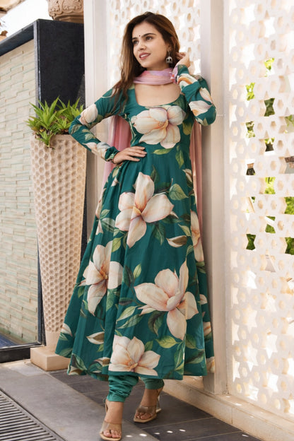 Floral Print Satin Fabric