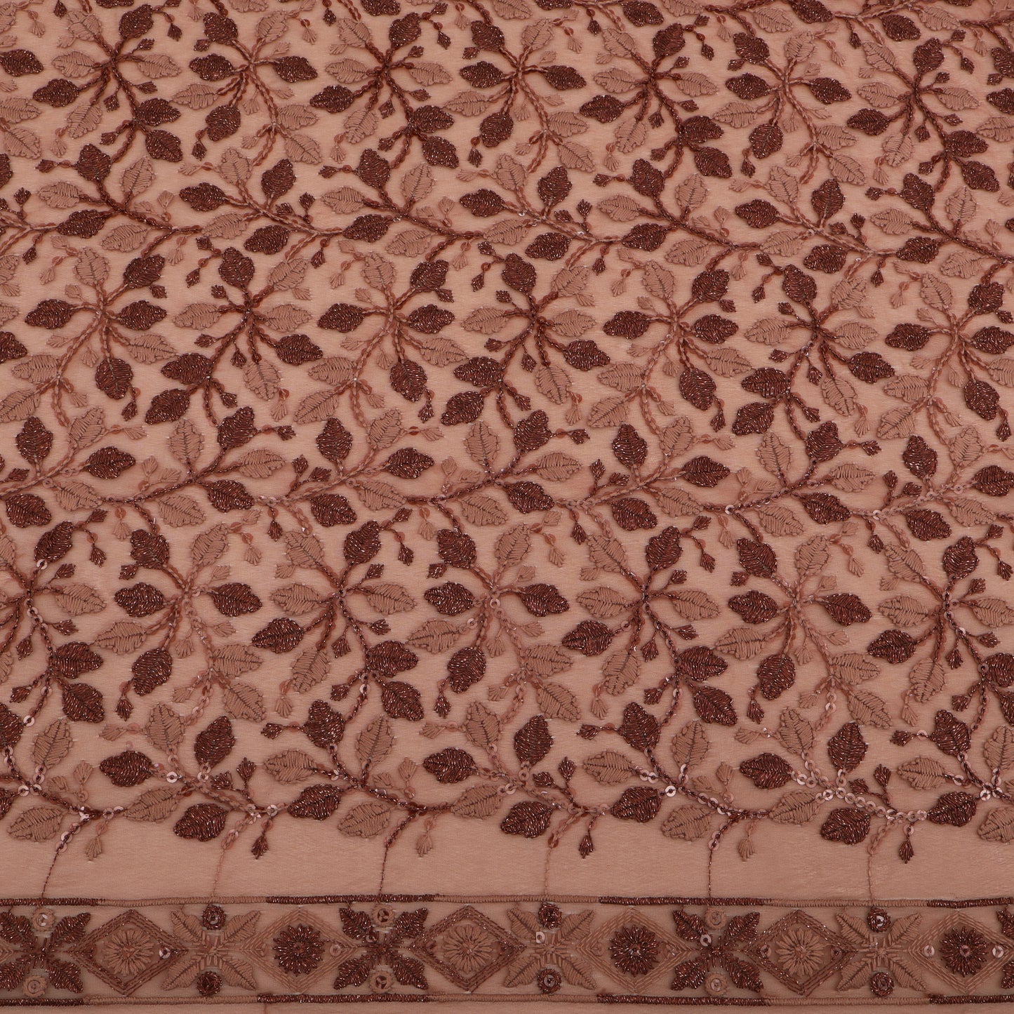Georgette Sequin Embroidery Fabric