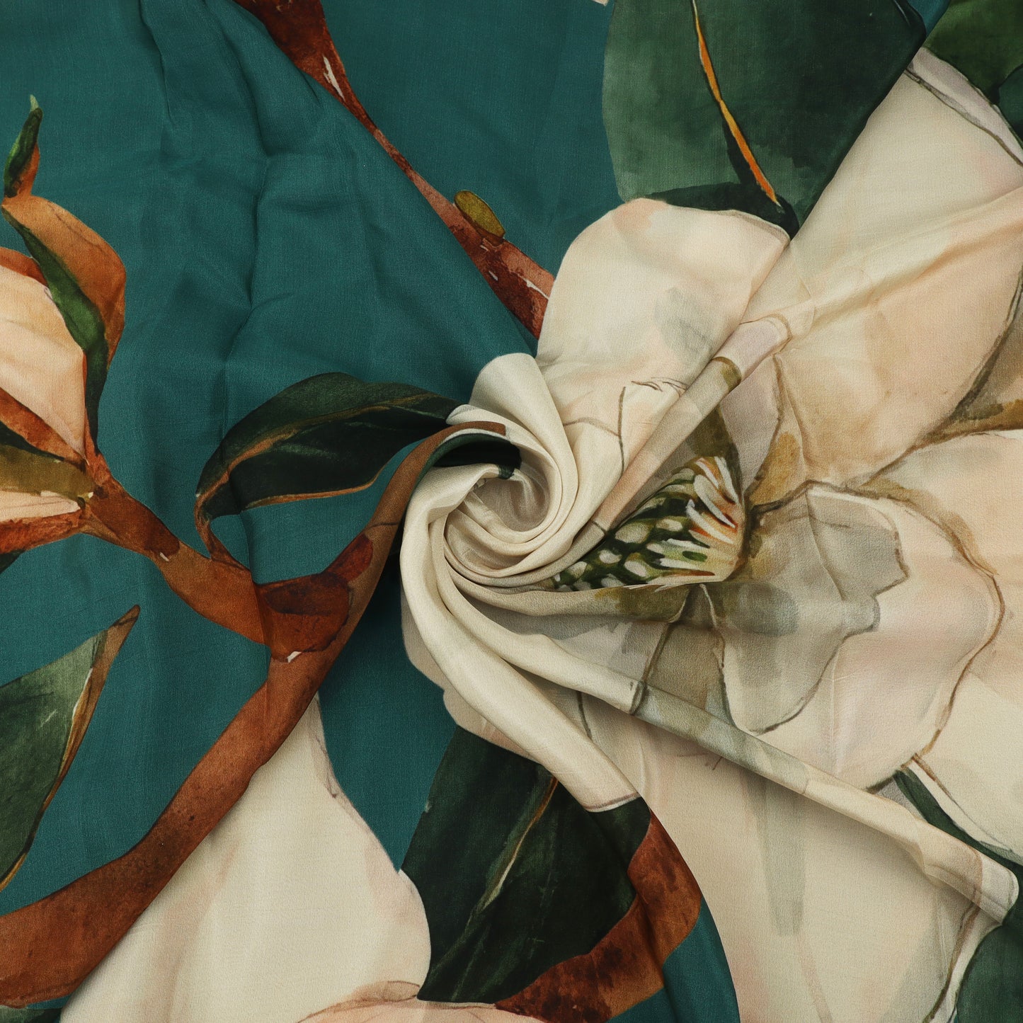 Floral Print Satin Fabric