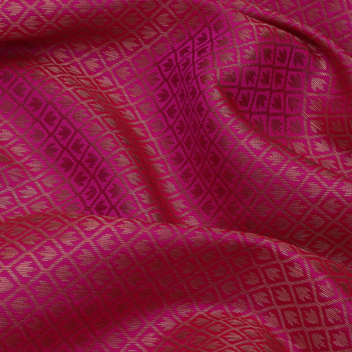 Rani Color Semi Brocade Fabric (Cut Pieces 1Mtr)
