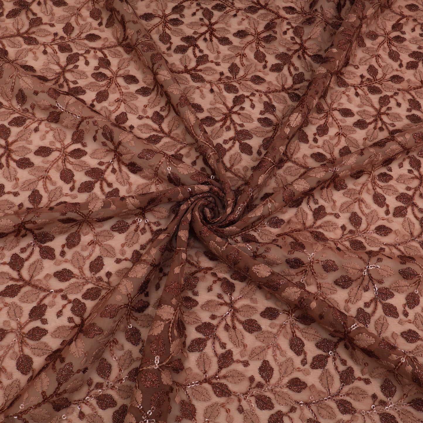 Georgette Sequin Embroidery Fabric