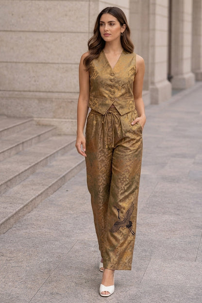 Kavi Silk Embroidery Fabric