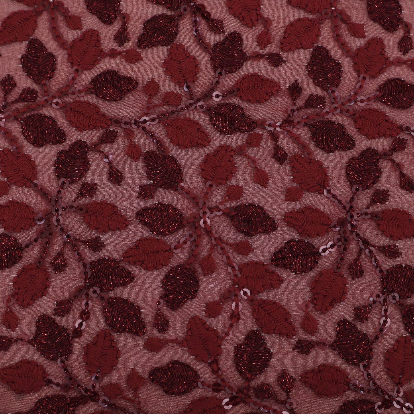Georgette Sequin Embroidery Fabric