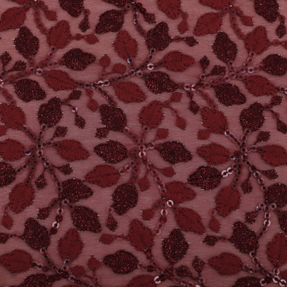 Georgette Sequin Embroidery Fabric