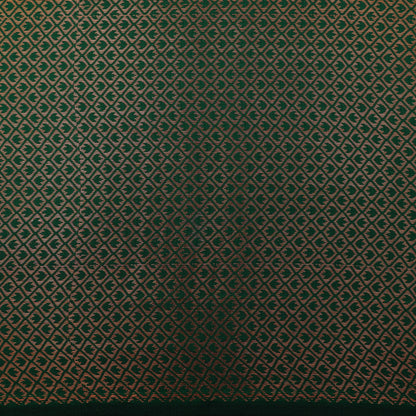 Bottle Green Color Semi Brocade Fabric