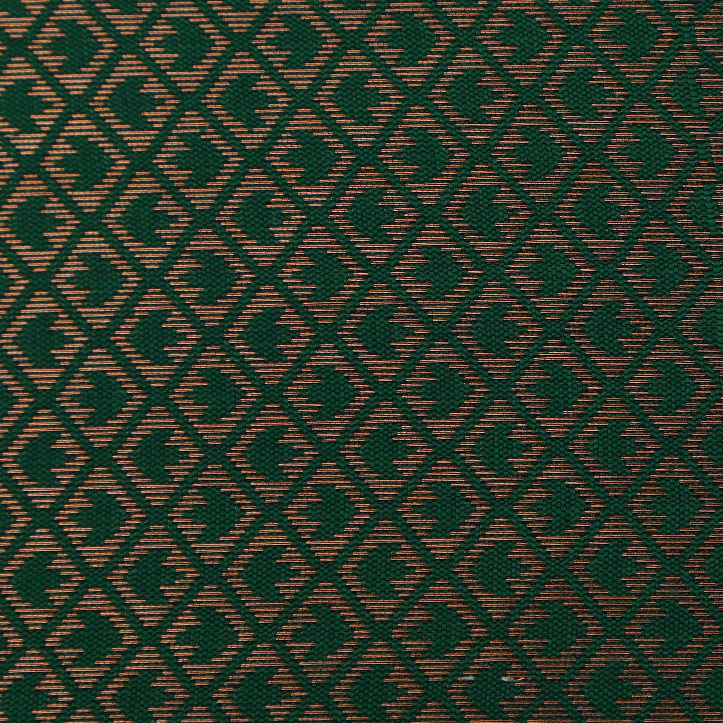 Bottle Green Color Semi Brocade Fabric