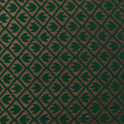 Bottle Green Color Semi Brocade Fabric