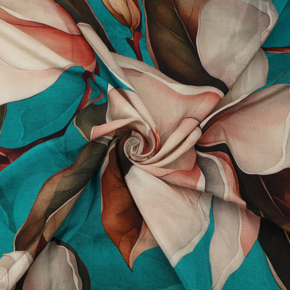 Floral Print Satin Fabric