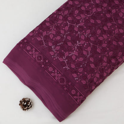 Georgette Sequin Embroidery Fabric