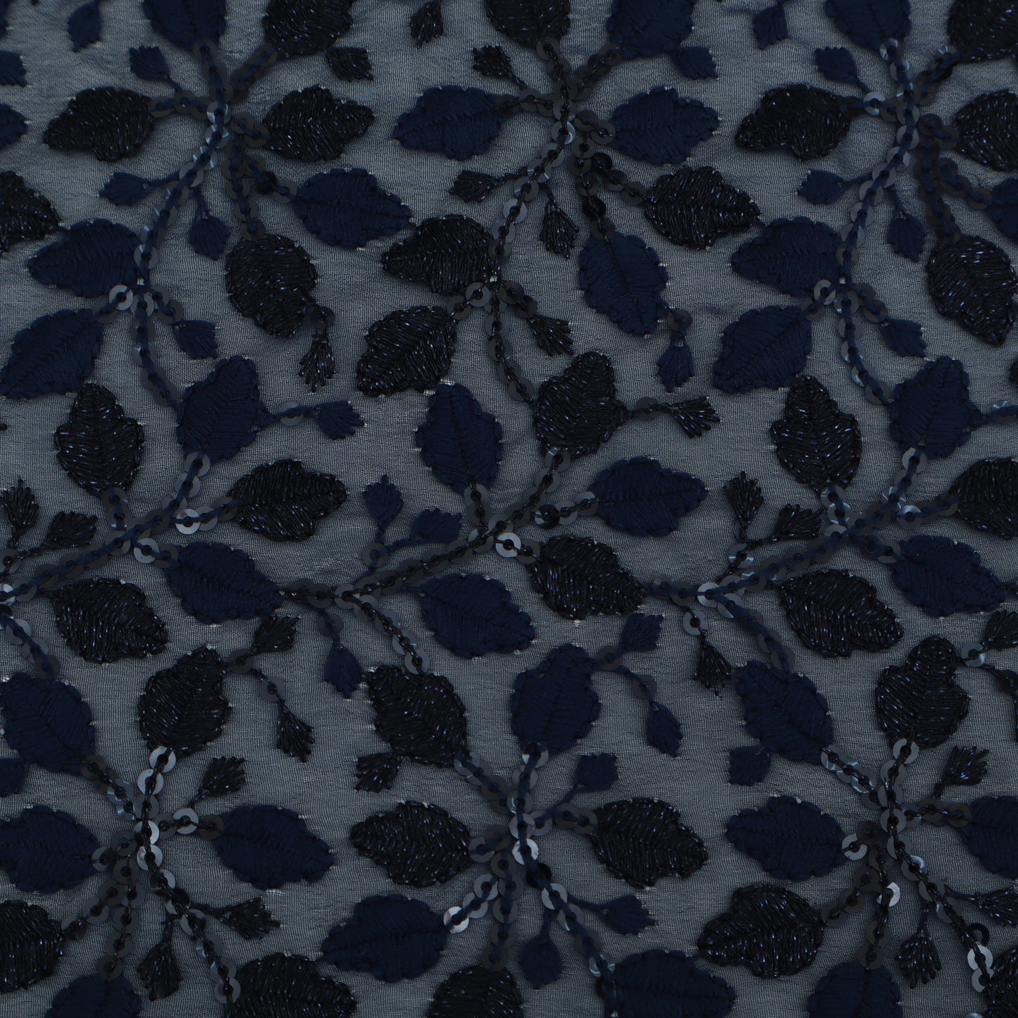 Georgette Sequin Embroidery Fabric