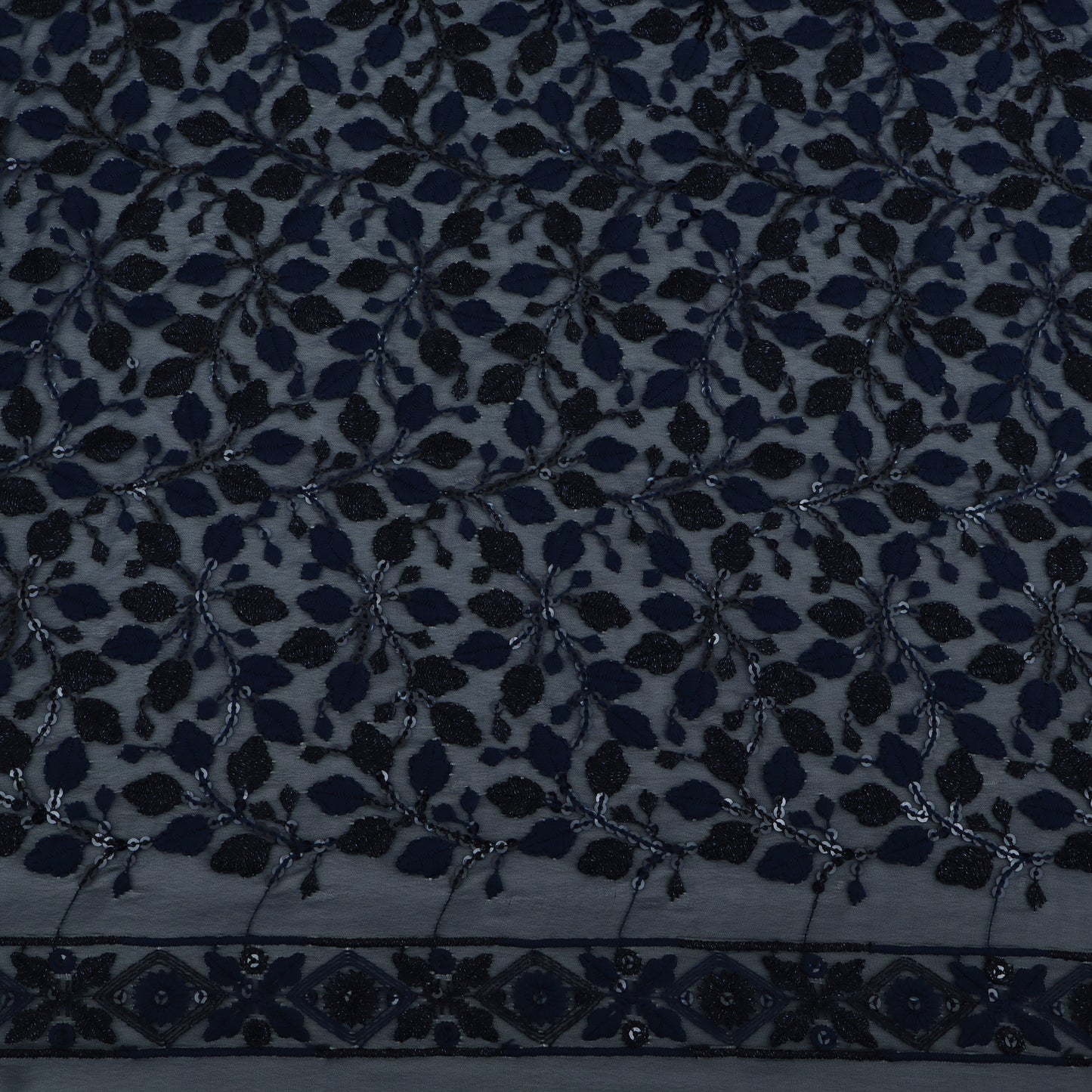 Georgette Sequin Embroidery Fabric