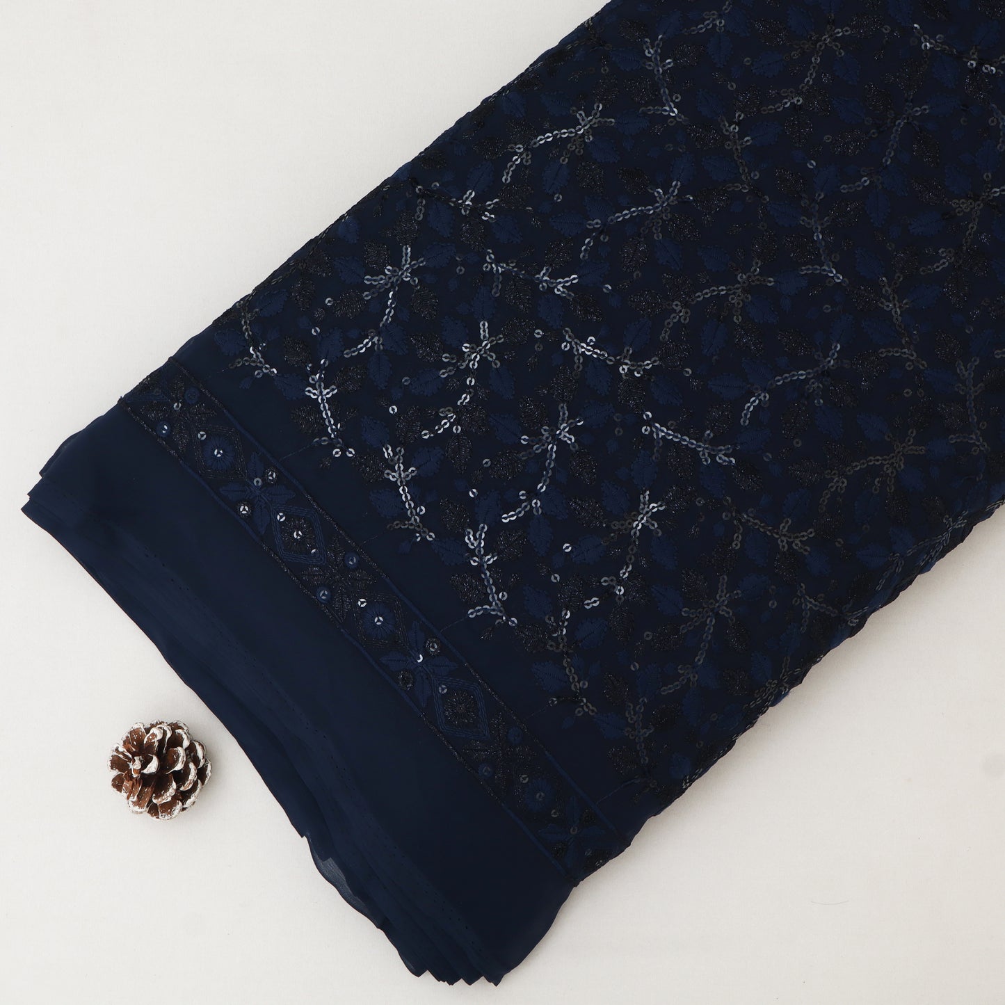 Georgette Sequin Embroidery Fabric