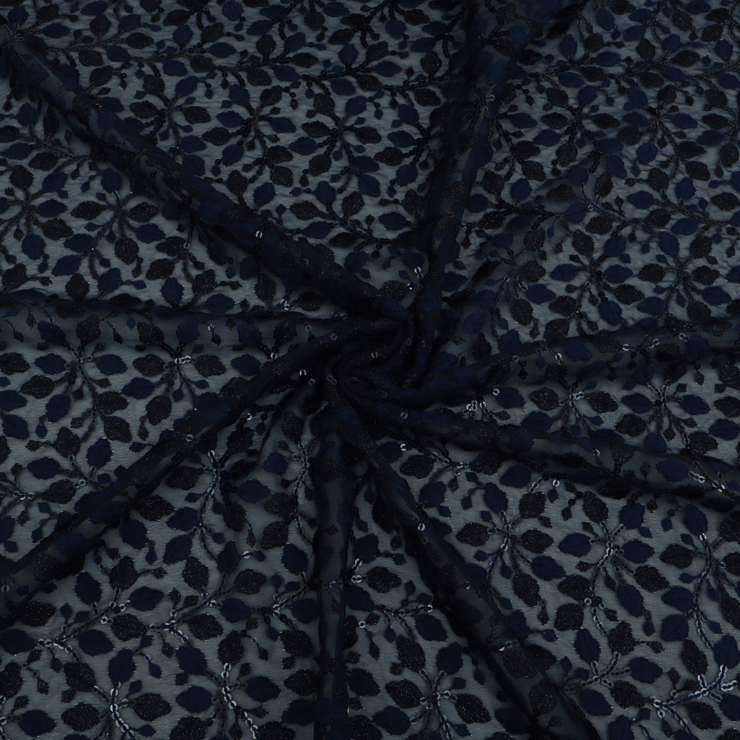 Georgette Sequin Embroidery Fabric