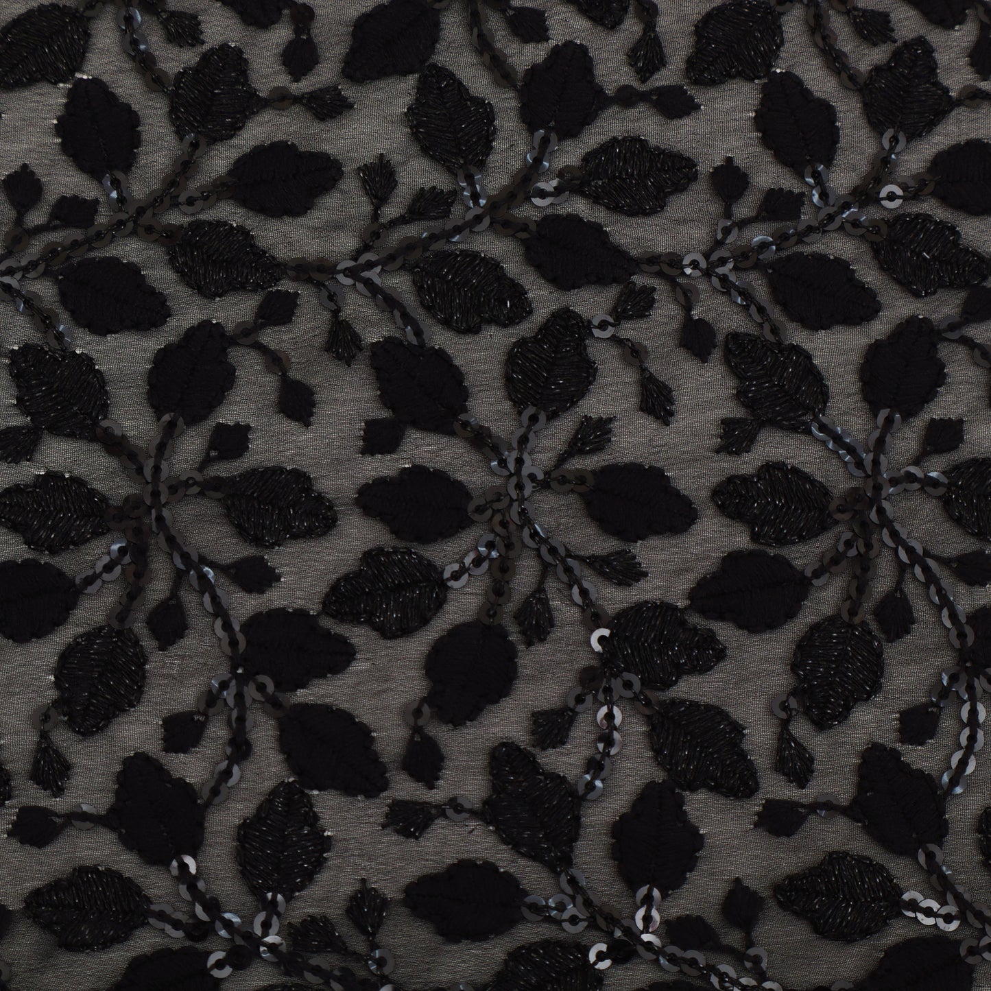 Georgette Sequin Embroidery Fabric