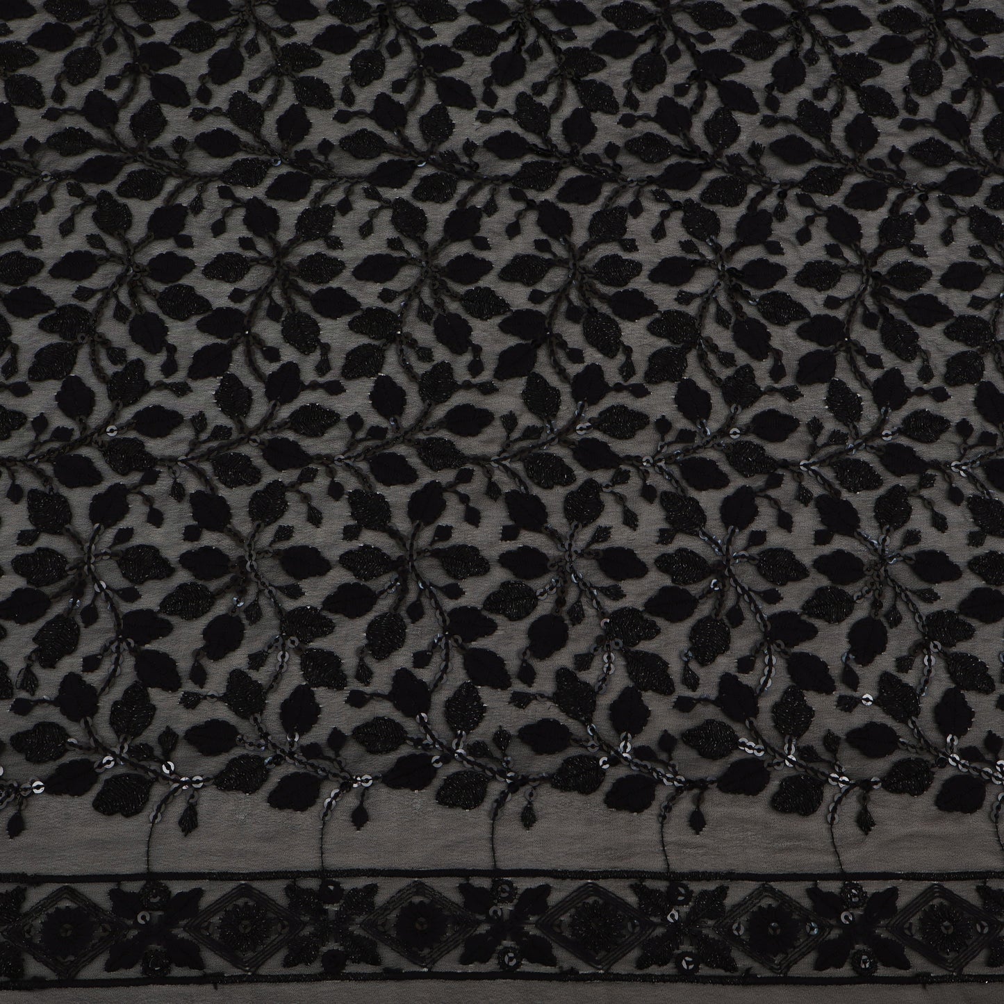 Georgette Sequin Embroidery Fabric