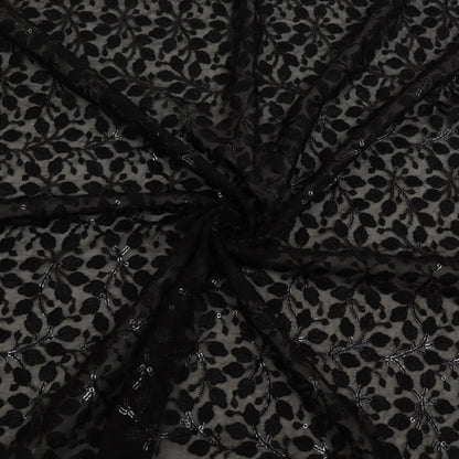 Georgette Sequin Embroidery Fabric