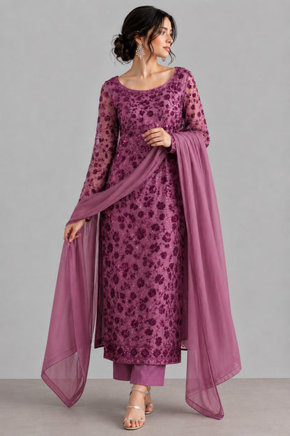 Georgette Sequin Embroidery Fabric