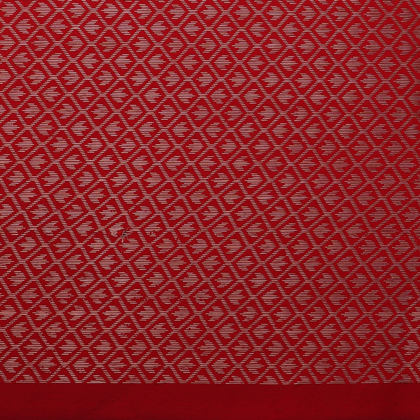 Blood Red Color Semi Brocade Fabric