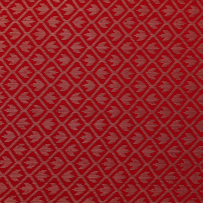 Blood Red Color Semi Brocade Fabric