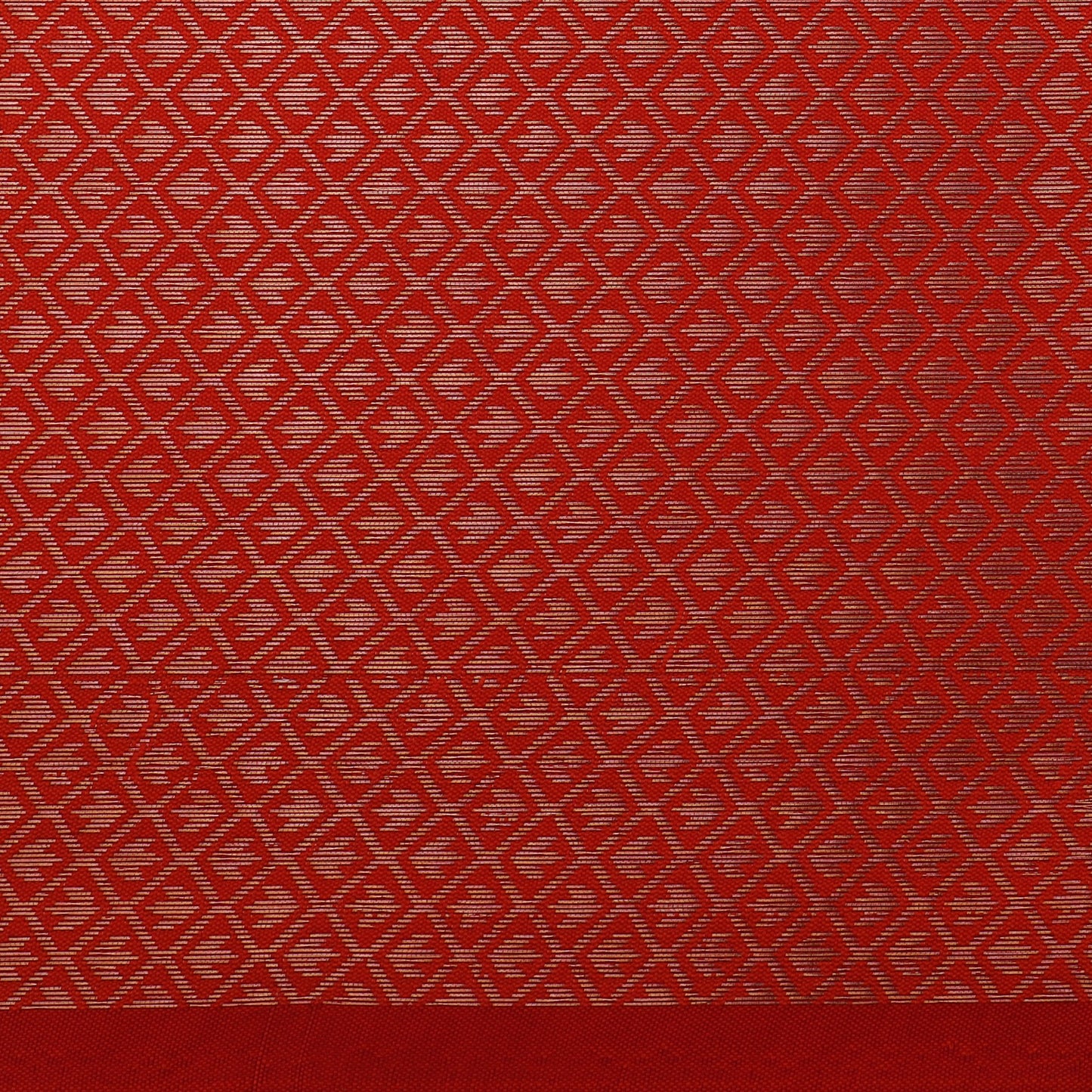 Red Color Semi Brocade Fabric