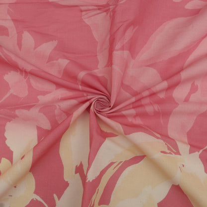 Cotton Chikan Print Embroidery Fabric