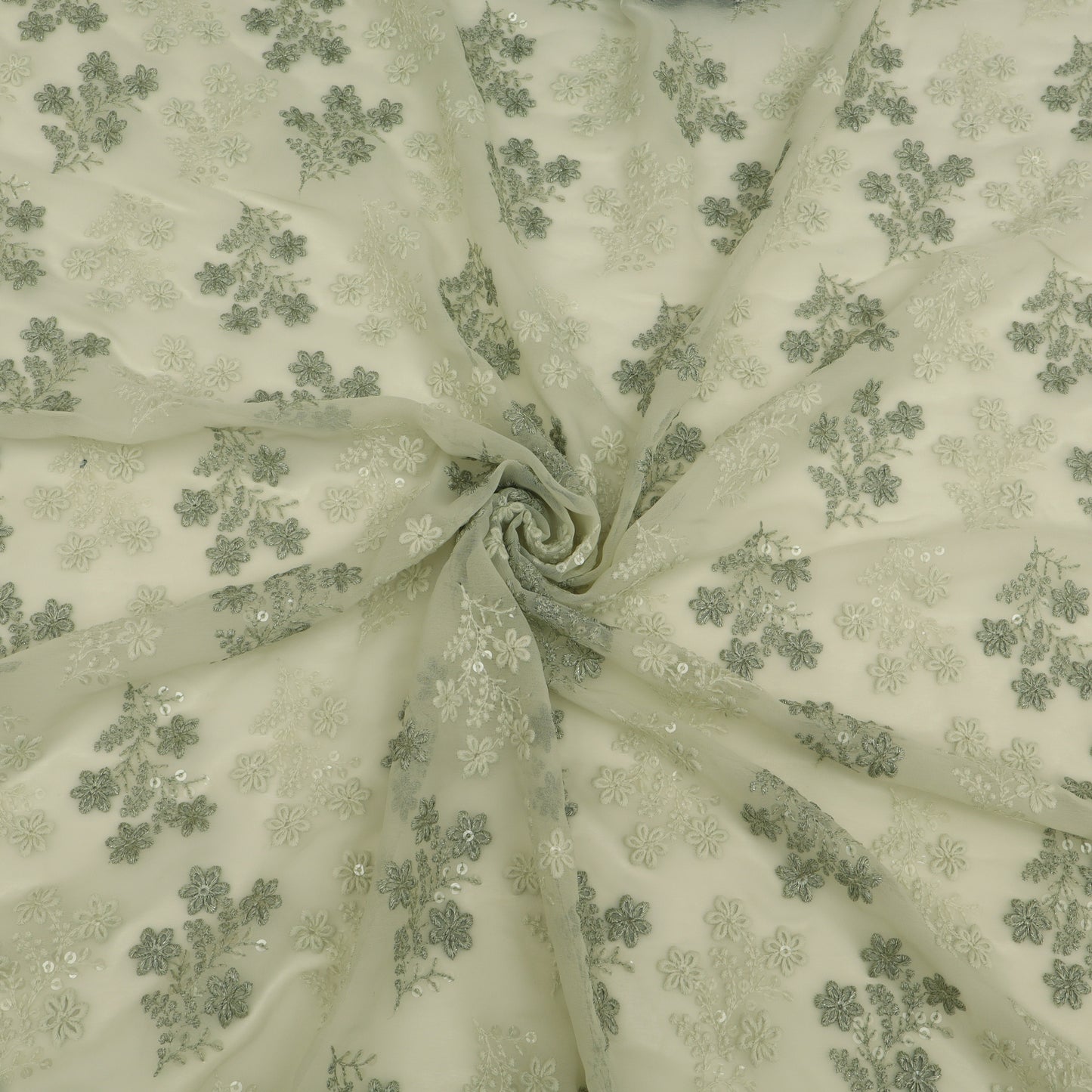 Sequins Embroidery Fabric