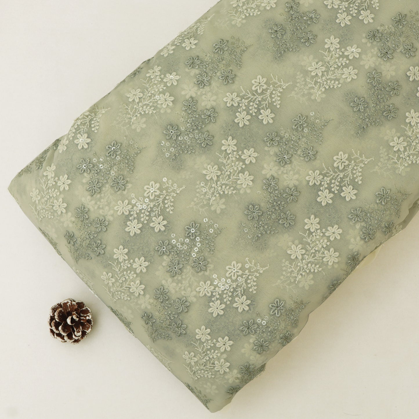 Sequins Embroidery Fabric