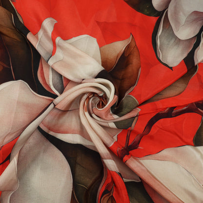 Floral Print Satin Fabric