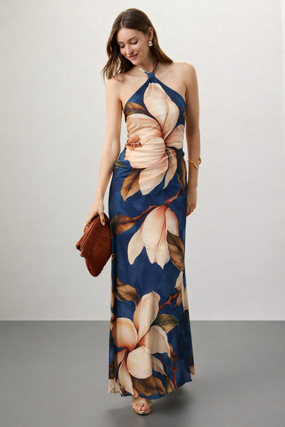 Floral Print Satin Fabric