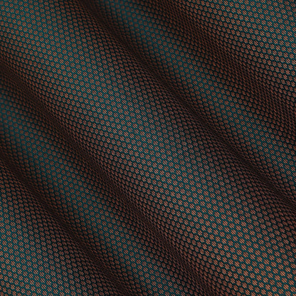 Teal Blue Color Semi Brocade Fabric