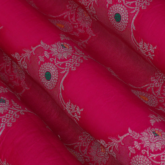 Rani Color Katan Meena Brocade Fabric