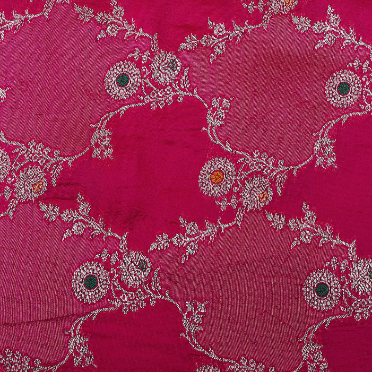 Rani Color Katan Meena Brocade Fabric