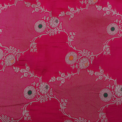 Rani Color Katan Meena Brocade Fabric