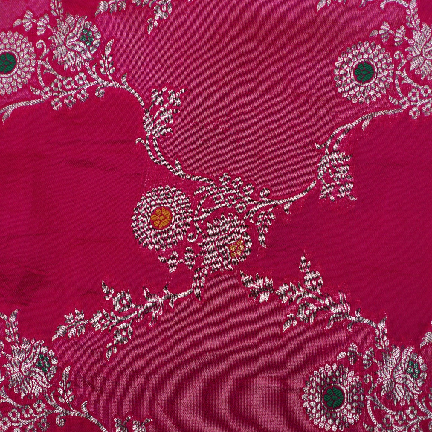 Rani Color Katan Meena Brocade Fabric