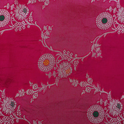 Rani Color Katan Meena Brocade Fabric