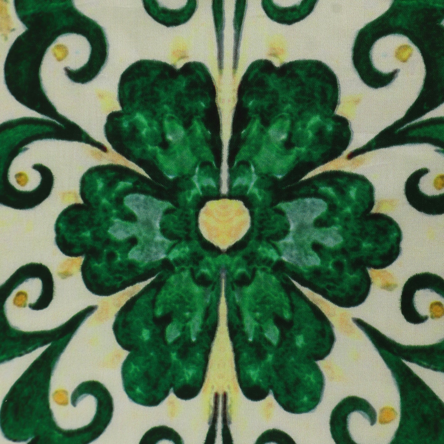 Pink Color Satin Fabric With Floral Print