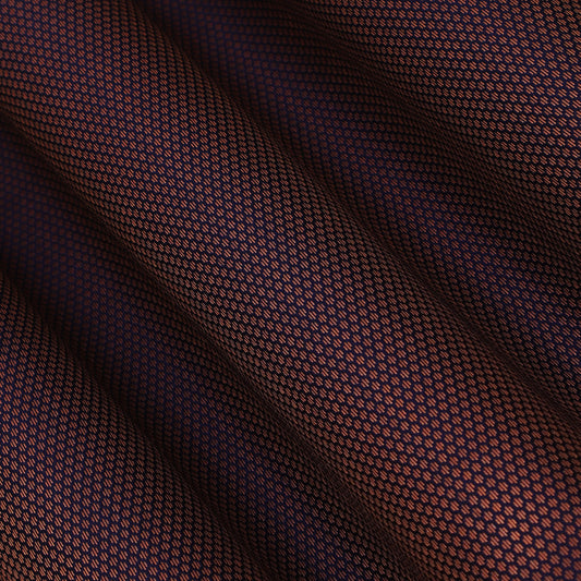 Navy Blue Color Semi Brocade Fabric