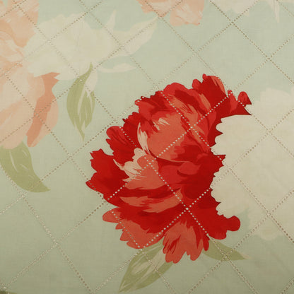 Cotton Chikan Print Embroidery Fabric