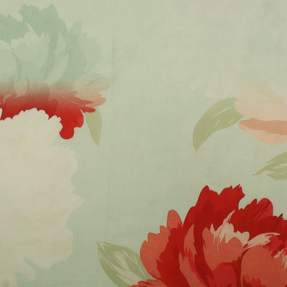 Cotton Chikan Print Embroidery Fabric