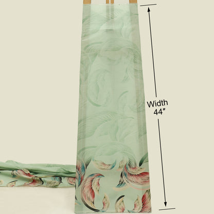 Cotton Chikan Print Embroidery Fabric