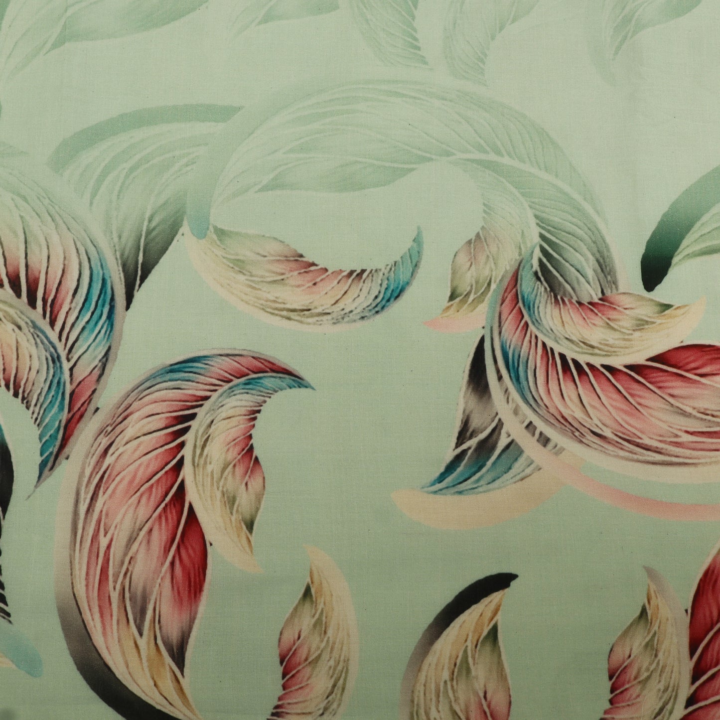 Cotton Chikan Print Embroidery Fabric
