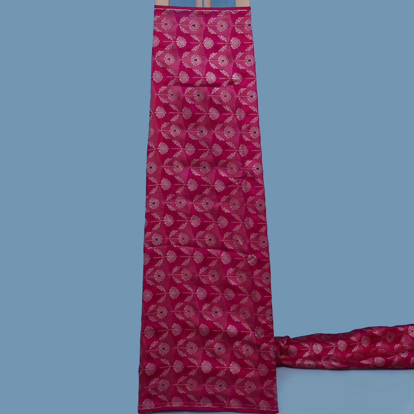 Rani Color Katan Meena Brocade Fabric