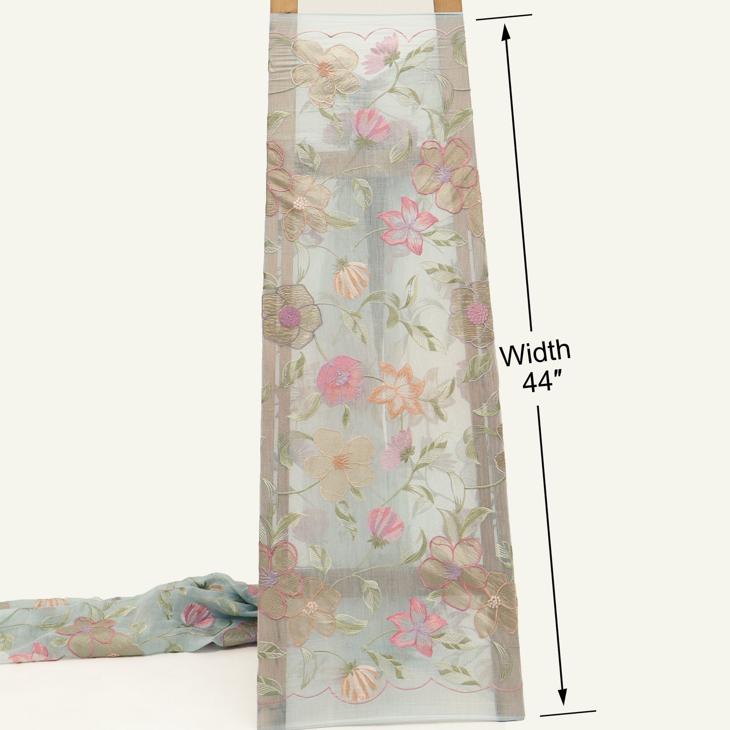 Chanderi Embroidery Fabric