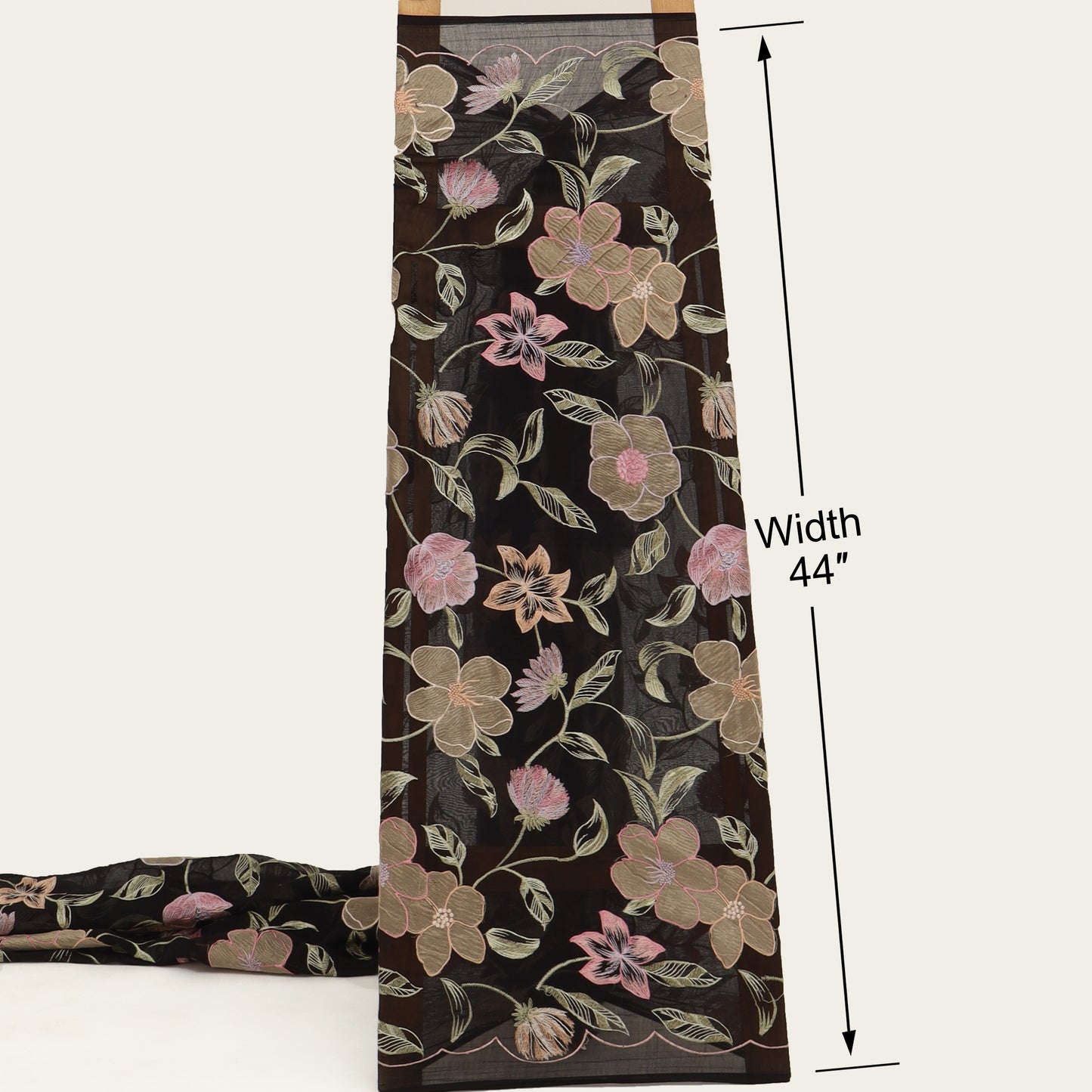 Chanderi Embroidery Fabric