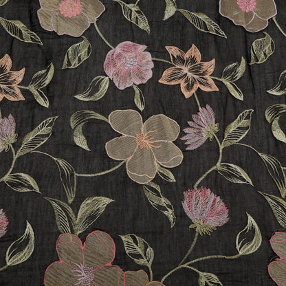 Chanderi Embroidery Fabric