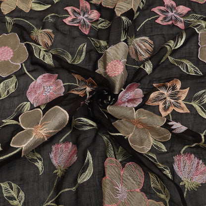 Chanderi Embroidery Fabric