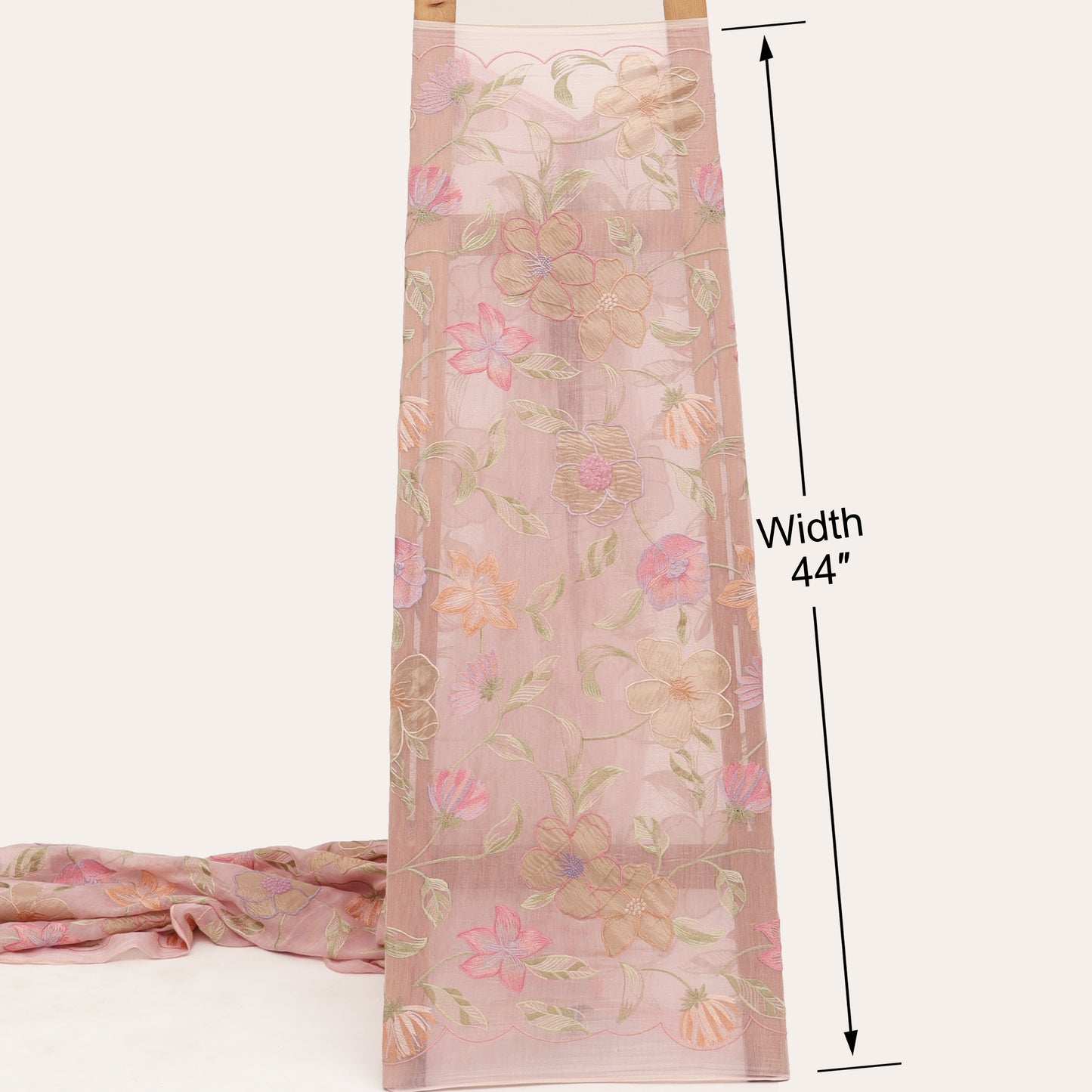 Chanderi Embroidery Fabric