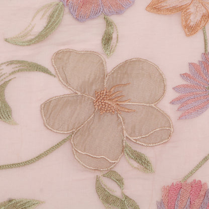 Chanderi Embroidery Fabric