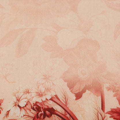 Cotton Chikan Print Embroidery Fabric