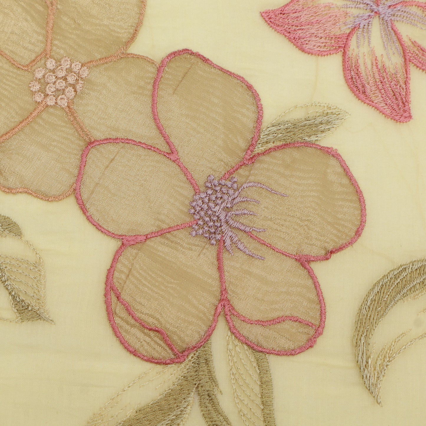 Chanderi Embroidery Fabric